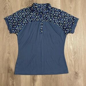 2 for $40 NWOT Abstract Dot Snap Polo
